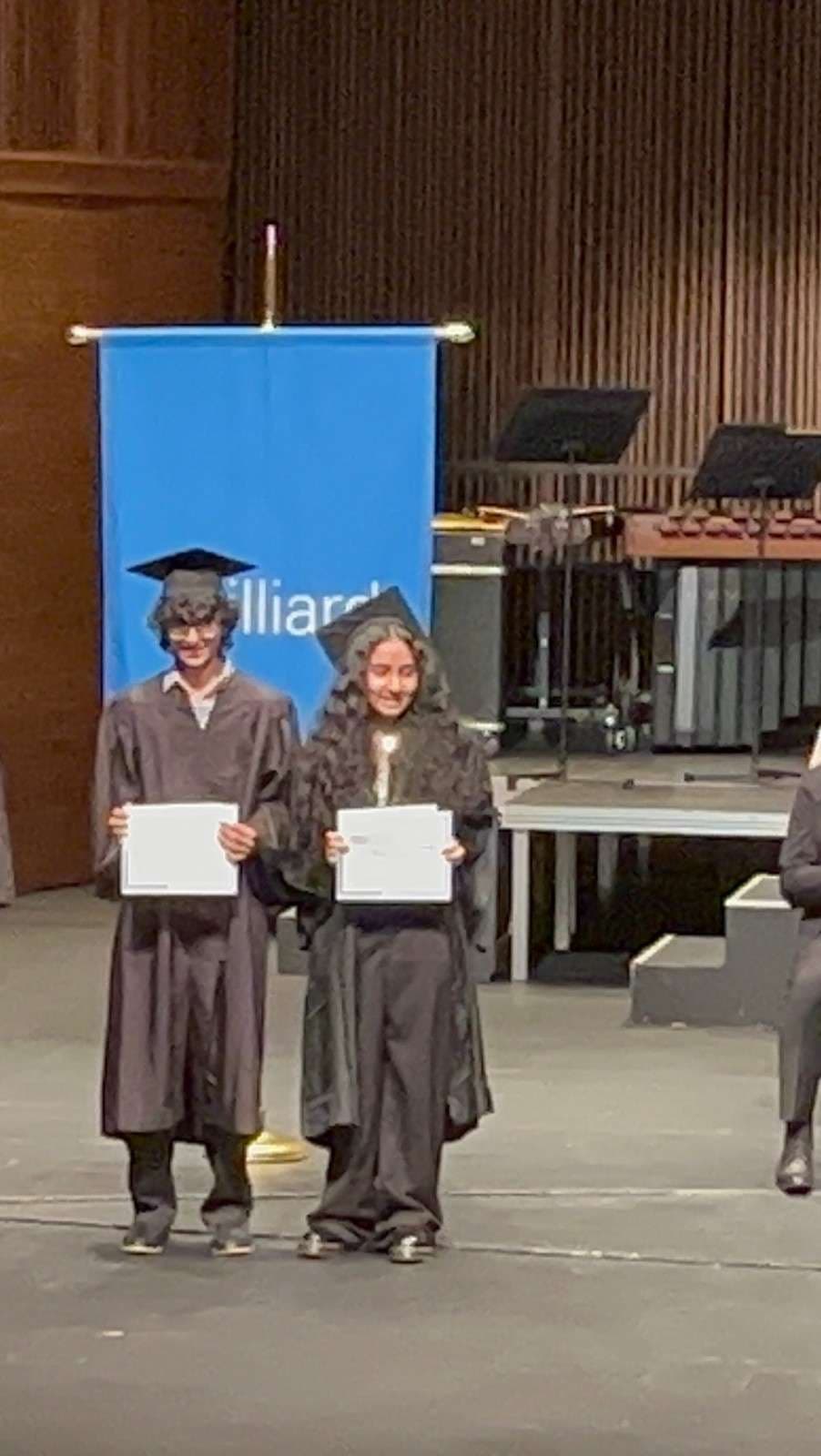Bianca and Joshua Receiving Commencement Award from the Juilliard Preparatory Division