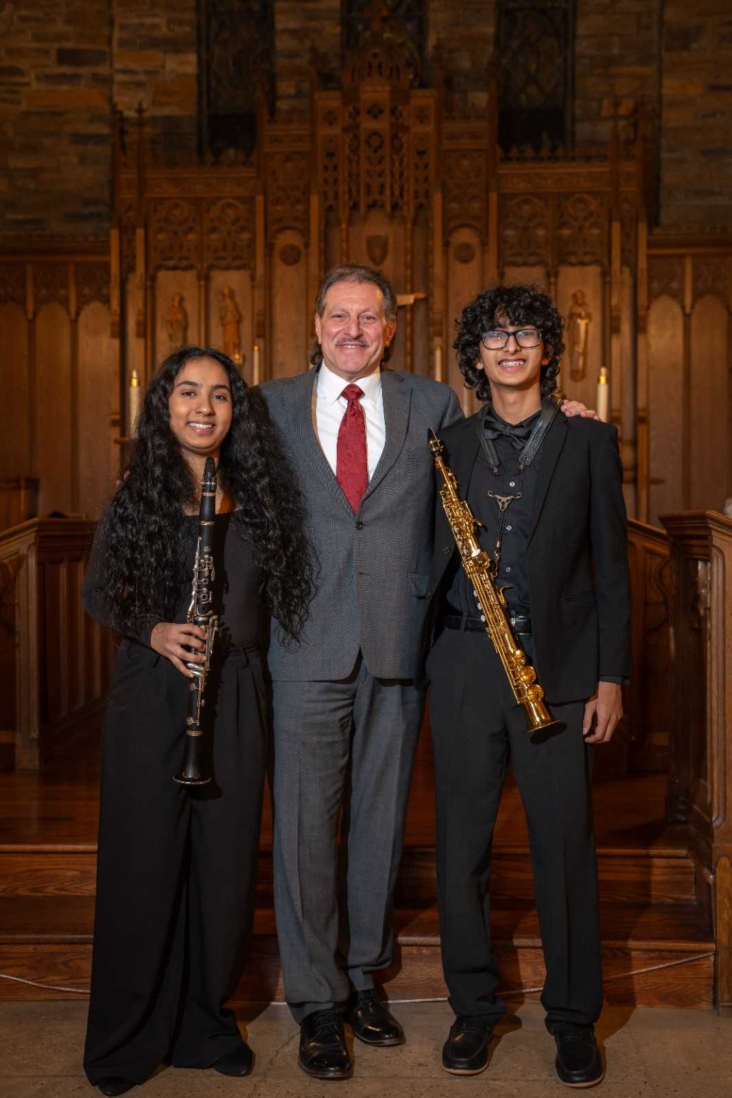 Bianca and Joshua with Senator Addabbo