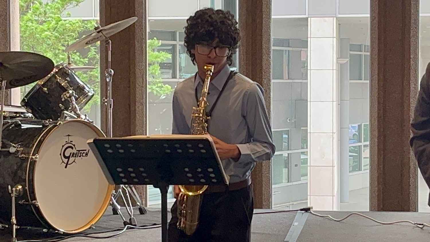 Joshua Performing at the GlobalMindEd Conference in Denver Colorado.